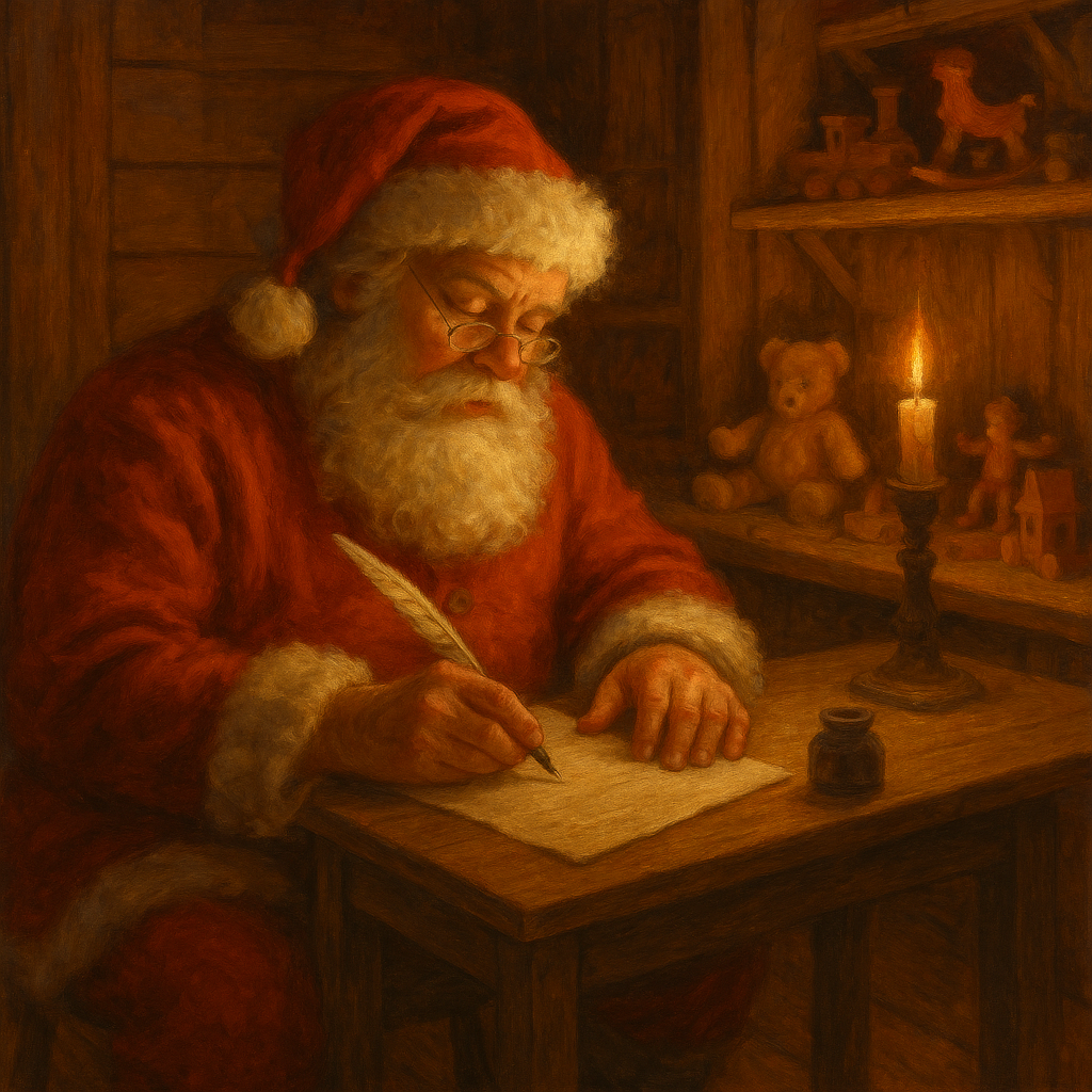 Santa Writing Letter